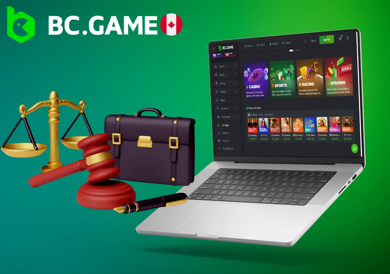The BC.Game platform has a valid licence and high security standards